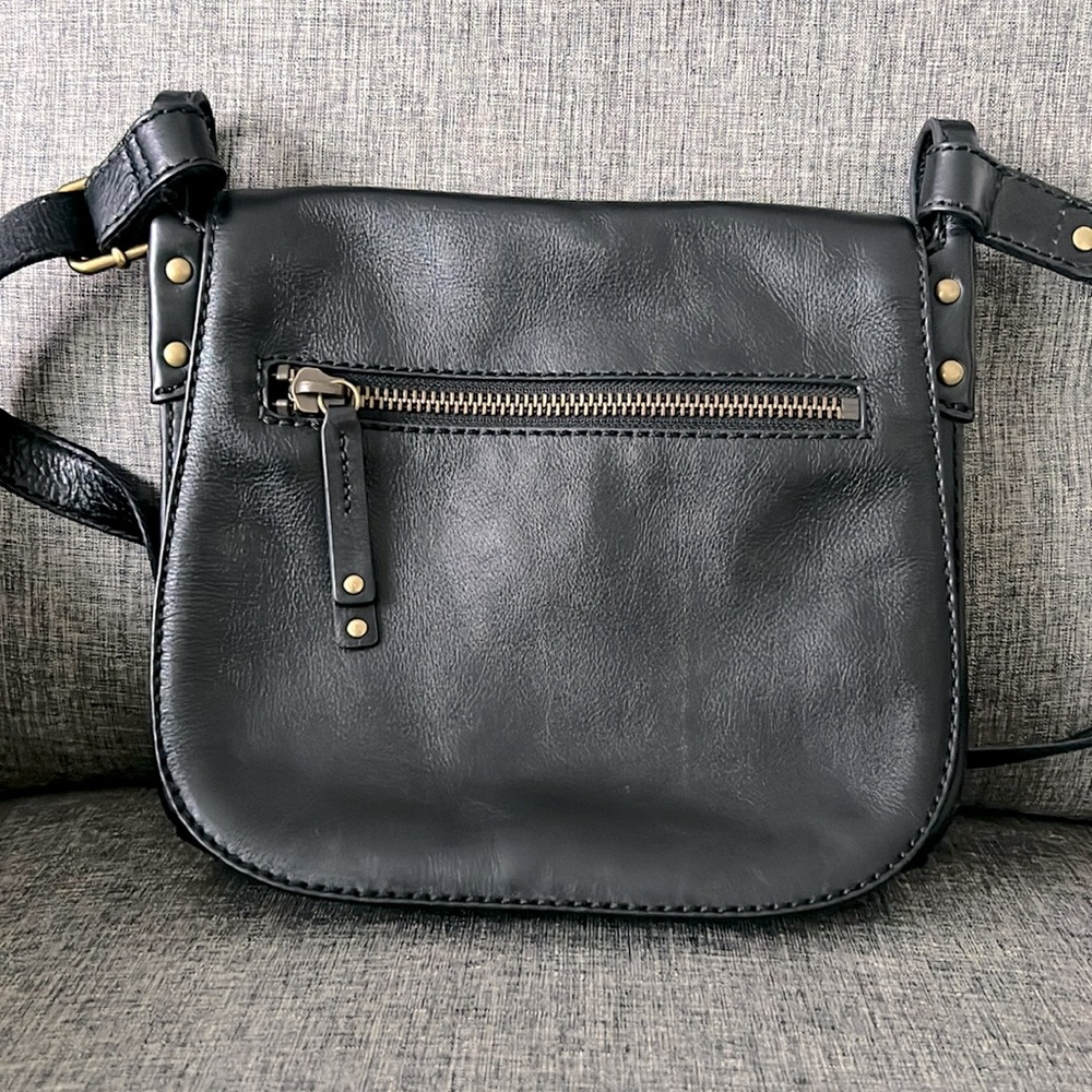 Fossil Black Crossbody Shoulder Leather Bag